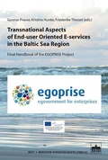 Cover: Transnational Aspects of End-user Oriented E-services in the Baltic Sea Region - Berliner Wissenschafts-Verlag