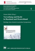Cover: Verwaltung und Recht in Russland und Deutschland - Berliner Wissenschafts-Verlag