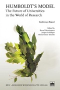 Cover: Humboldt's Model - Berliner Wissenschafts-Verlag
