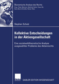 Abbildung von: Kollektive Entscheidungen in der Aktiengesellschaft - Deutscher Universitätsverlag
