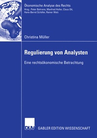 Abbildung von: Regulierung von Analysten - Deutscher Universitätsverlag
