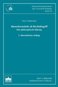Cover: Menschenw&uuml;rde als Rechtsbegriff - Berliner Wissenschafts-Verlag