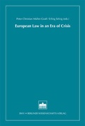 Cover: European Law in an Era of Crisis - Berliner Wissenschafts-Verlag