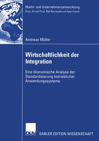 Enlarge image Cover: Wirtschaftlichkeit der Integration - Deutscher Universitätsverlag