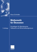 Cover: Mathematik f&uuml;r &Ouml;konomen - Deutscher Universit&auml;tsverlag