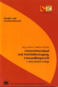 Abbildung von: Unternehmenskauf und Anteilsübertragung, Umwandlungsrecht - Berliner Wissenschafts-Verlag