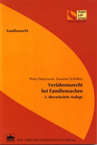 Abbildung von: Verfahrensrecht bei Familiensachen - Berliner Wissenschafts-Verlag