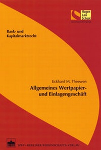 Abbildung von: Allgemeines Wertpapier- und Einlagengeschäft - Berliner Wissenschafts-Verlag