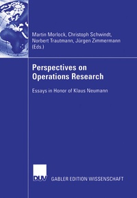 Enlarge image Cover: Perspectives on Operations Research - Deutscher Universitätsverlag
