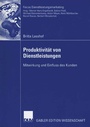Bild: Produktivität von Dienstleistungen - Deutscher Universitätsverlag