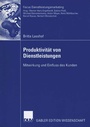 Bild: Produktivität von Dienstleistungen - Deutscher Universitätsverlag