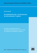 Cover: Pers&ouml;nlichkeitsrechte von Prominenten im internationalen Vergleich - Berliner Wissenschafts-Verlag