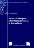 Cover: Personalisierung der Informationsversorgung in Unternehmen - Deutscher Universit&auml;tsverlag