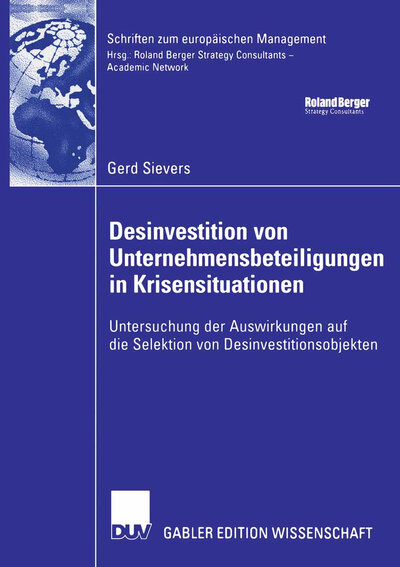 Abbildung von: Desinvestition von Unternehmensbeteiligungen in Krisensituationen - Deutscher Universitätsverlag