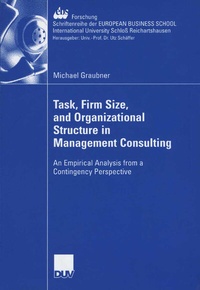 Abbildung von: Task, Firm Size, and 0rganizational Structure in Management Consulting - Deutscher Universitätsverlag