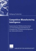 Cover: Competitive Manufacturing Intelligence - Deutscher Universit&auml;tsverlag