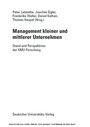 Cover: Management kleiner und mittlerer Unternehmen - Deutscher Universitätsverlag
