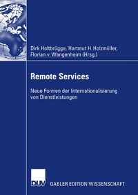 Enlarge image Cover: Remote Services - Deutscher Universitätsverlag