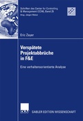 Cover: Versp&auml;tete Projektabbr&uuml;che in F&E - Deutscher Universit&auml;tsverlag