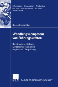 Abbildung von: Wandlungskompetenz von Führungskräften - Deutscher Universitätsverlag
