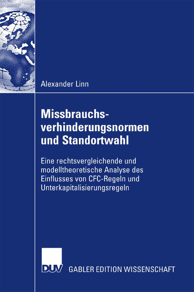Abbildung von: Missbrauchsverhinderungsnormen und Standortwahl - Deutscher Universitätsverlag
