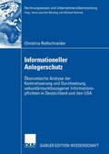 Cover: Informationeller Anlegerschutz - Deutscher Universit&auml;tsverlag