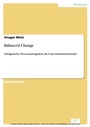 Cover: Balanced Change - diplom.de