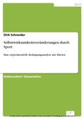 Cover: Selbstwirksamkeitsver&auml;nderungen durch Sport - diplom.de
