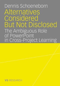 Enlarge image Cover: Alternatives Considered But Not Disclosed - Deutscher Universitätsverlag