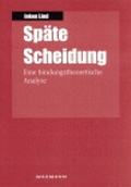 Cover: Sp&auml;te Scheidung - Waxmann