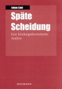Enlarge image Cover: Späte Scheidung - Waxmann