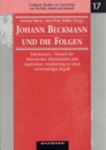 Cover: Johann Beckmann und die Folgen - Waxmann