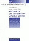 Cover: Partizipation und Interaktion im virtuellen Seminar - Waxmann