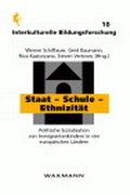 Cover: Staat-Schule-Ethnizit&auml;t - Waxmann