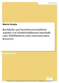 Cover: Rechtliche und betriebswirtschaftliche Aspekte von Schuldverh&auml;ltnissen innerhalb einer B2B-Plattform eines internationalen Konzerns - diplom.de