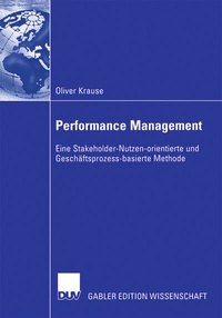 Abbildung von: Performance Management - Deutscher Universitätsverlag