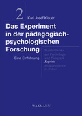 Bild: Das Experiment in der p&auml;dagogisch-psychologischen Forschung - Waxmann