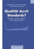 Cover: Qualit&auml;t durch Standards? - Waxmann