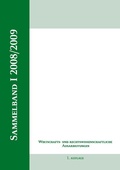 Cover: Wirtschaftswissenschaftliche Ausarbeitung, Sammelband I - BoD - Books on Demand