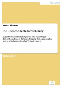 Enlarge image Cover: Die Deutsche Rentenversicherung - diplom.de