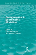 Cover: Disaggregation in Econometric Modelling (Routledge Revivals) - Routledge