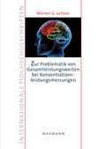 Bild: Zur Problematik von Gesamtleistungswerten bei Konzentrationsleistungsmessungen - Waxmann