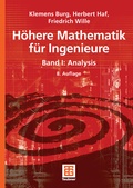 Cover: H&ouml;here Mathematik f&uuml;r Ingenieure Band I - Vieweg+Teubner Verlag