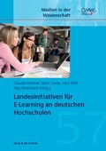 Cover: Landesinitiativen f&uuml;r E-Learning an deutschen Hochschulen - Waxmann