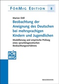 Cover: Beobachtung der Aneignung des Deutschen bei mehrsprachigen Kindern und Jugendlichen - Waxmann