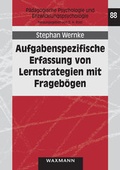 Cover: Aufgabenspezifische Erfassung von Lernstrategien mit Frageb&ouml;gen - Waxmann