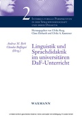 Cover: Linguistik und Sprachdidaktik im universit&auml;ren DaF-Unterricht - Waxmann Verlag GmbH