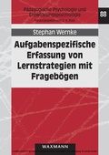 Abbildung von: Aufgabenspezifische Erfassung von Lernstrategien mit Fragebögen - Waxmann Verlag GmbH