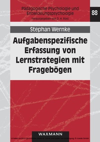 Abbildung von: Aufgabenspezifische Erfassung von Lernstrategien mit Fragebögen - Waxmann Verlag GmbH