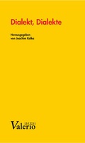 Cover: Dialekt, Dialekte - Wallstein